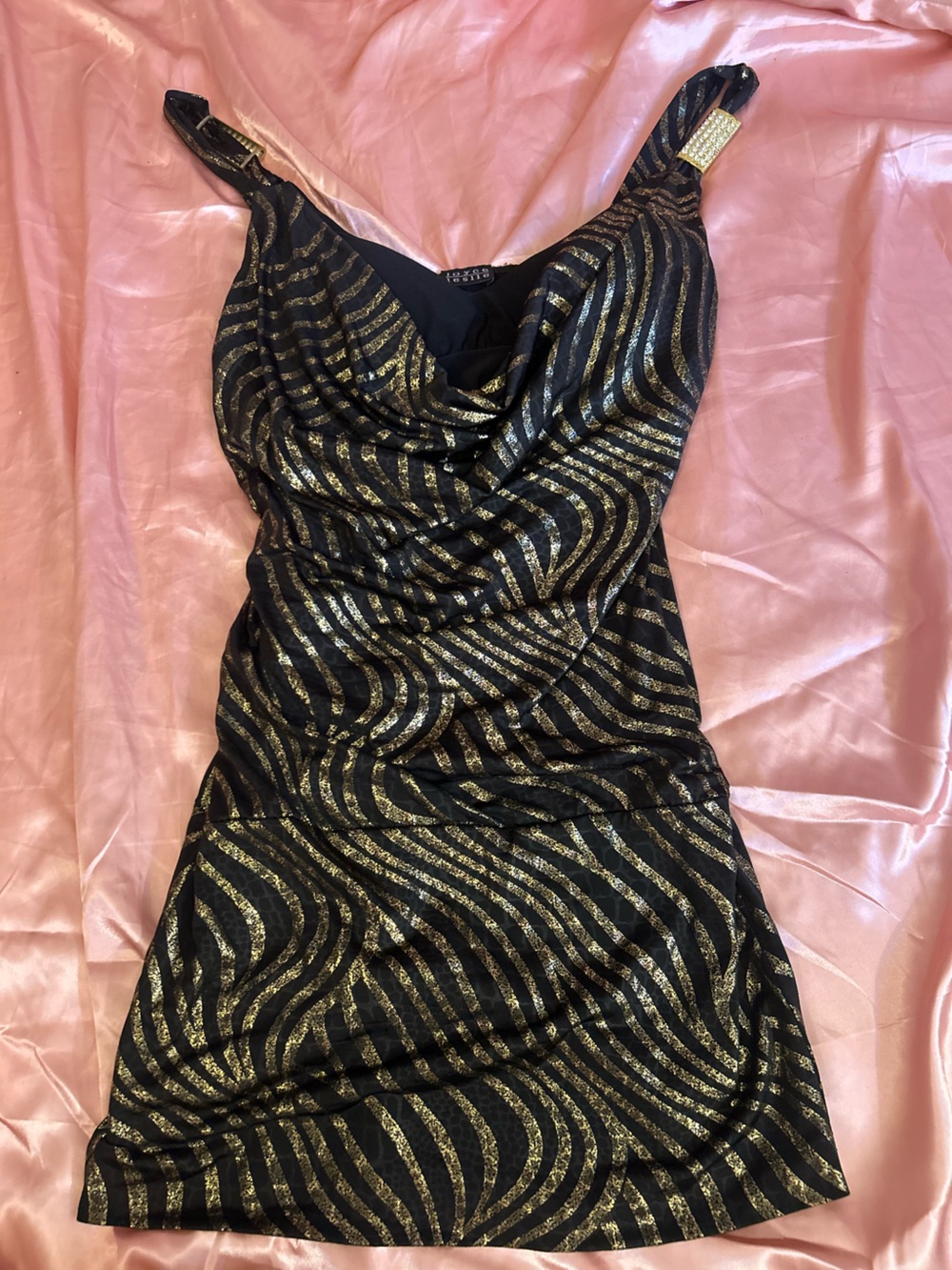 Joyce Leslie Black Dress with Subtle Pattern